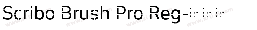 Scribo Brush Pro Reg字体转换